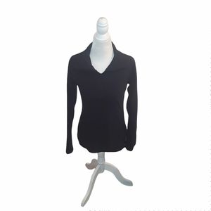 Columbia XS Black Winter Glacial Pullover Lightweight Quarter-Zip Fleece Jacket